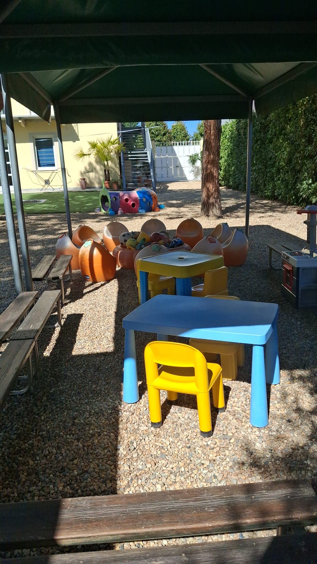 il gazebo in giardino