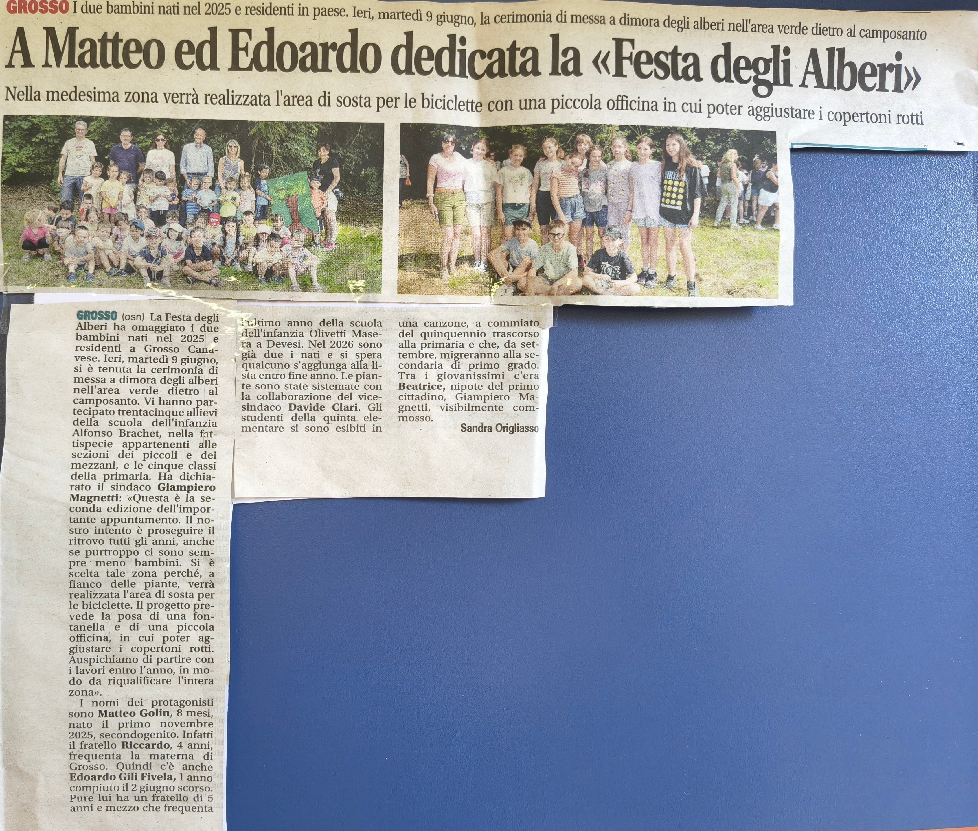 Festa per i nuovi nati