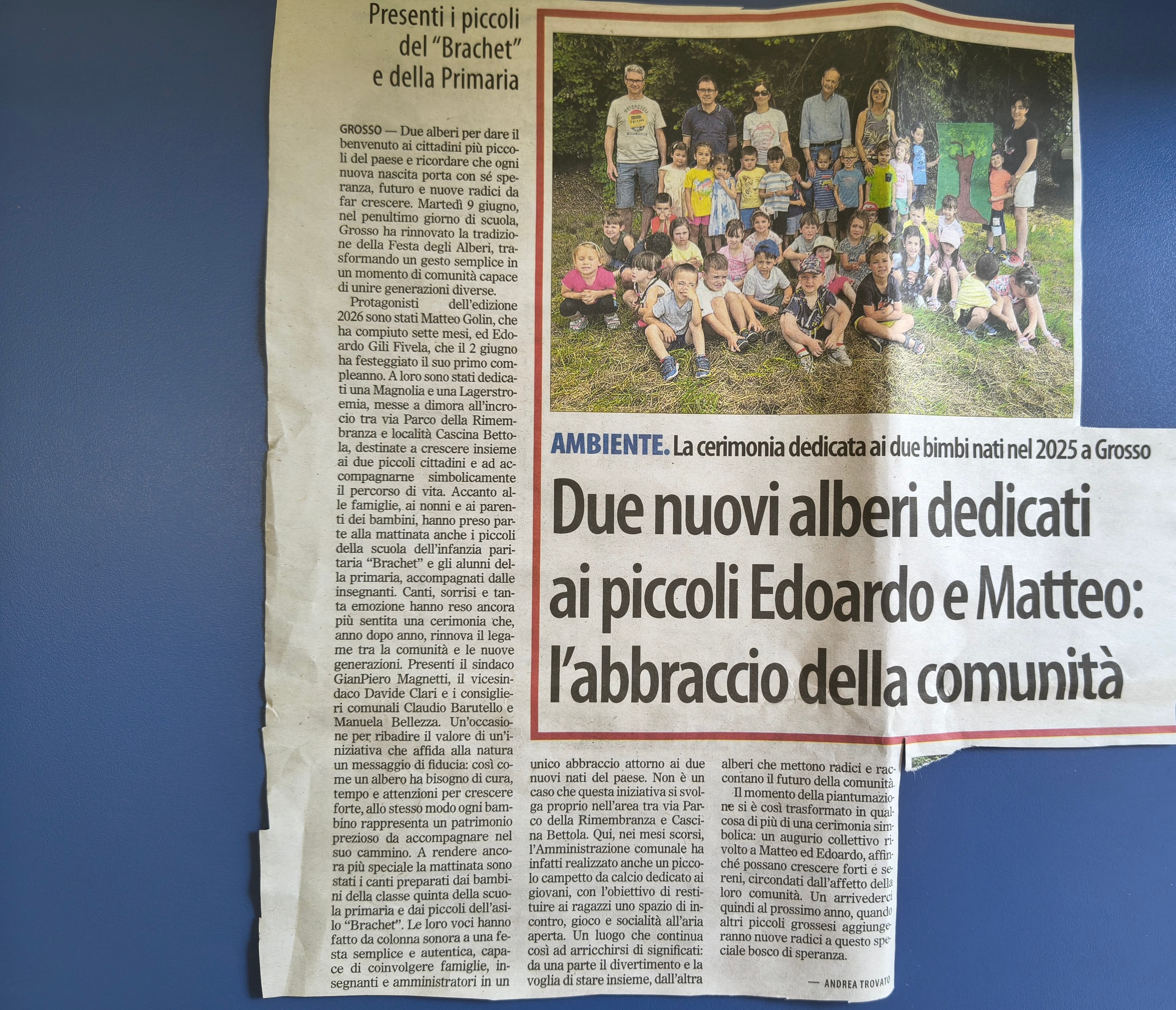 Piantumazione nuovi nati